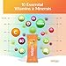 Electrolytes Powder No Sugar. Mens Multivitamin Powder Packets & for Women with Iron Folate Zinc - Daily Multi Vitamin Water Hydration Mix - 2500 mcg B12, Vitamins C D B6 Manesium + More