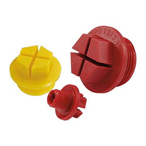 Sealing Plugs for Unified/Straight Threads - Red Sealing Plug for 1-1/16-12 Port, Nylon Yellow W/O-Ring MOCAP SPU1062-12YW5NO (qty1000)