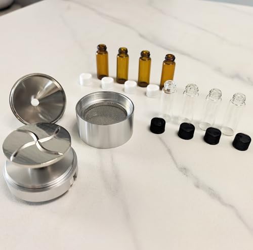 Kitchen Spice Mills Pepper Grinder Set Aluminum (Silver) - Thumbnail 3