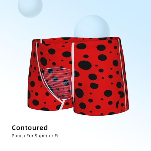 Boys' Cotton Boxer Brief Soft Underwear-Ladybug Pattern4