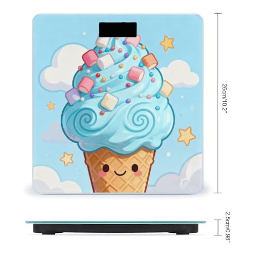 Báscula digital de baño con plataforma de vidrio templado miniatura 2