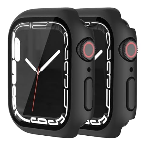 HANKN 2 Pack Matte Hard Case for Apple Watch Cover