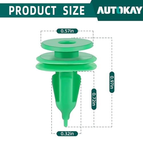 AUTOKAY GooDeal 100pcs Door Panel Clip Trim Fastener Clip 6503204 for Chrysler Jeep WJ Grand Cherokee