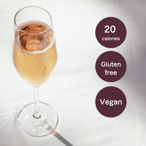 Surely Non Alcoholic Wine, Sparkling Rosé, Alcohol-Removed California Sparkling Rosé, 2g Sugar, 20 Calories, De-alcoholized, Low Sugar, Low Calorie, Gluten Free, 750ml (25 fl. oz)