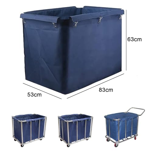 Bolsa de lavandería impermeable rectangular forro de tela Oxford para carrito de compras 3