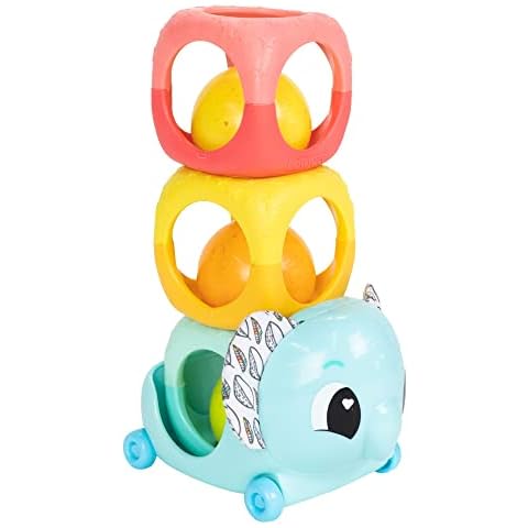 Lamaze Stack, Rattle & Roll Stacking Blocks - Baby Blocks for Fine Motor Skill Development - Baby Stacking Toys for Sensory Play - Colorful Interactive Stacking Toys - Ages 6 Months and Up Cover