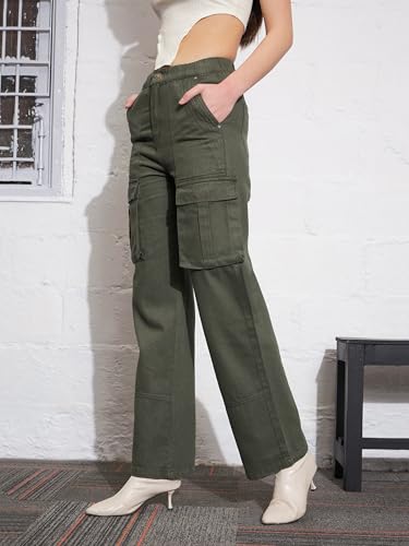 Image of Sassafras Women Box Pocket Cargo Jeans