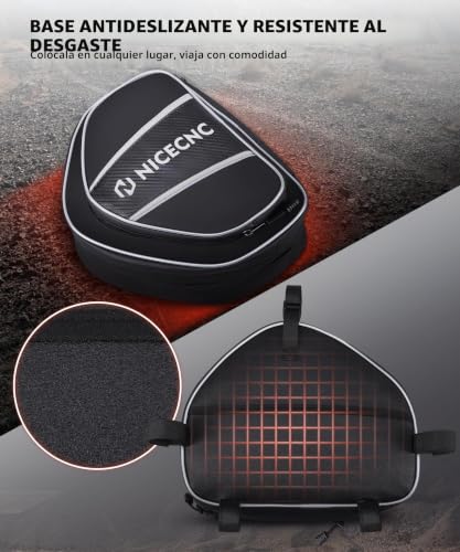 Solución de Almacenamiento NICECNC Bolsas para Barras Protección De Motocicleta 5