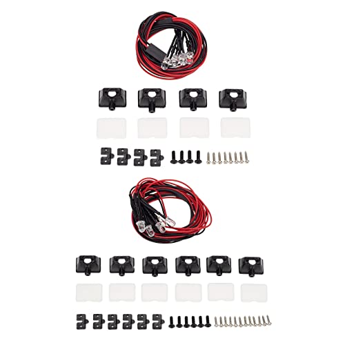 Image of Ultra Bright LED Light Headlight for Axial 90046 D90 RC Rock Car Spare 4 Lights|Toys & Hobbies | Radio Control & Control Line | RC Model Vehicle Parts & Accs |1 Set RC Car LED Light Bar.