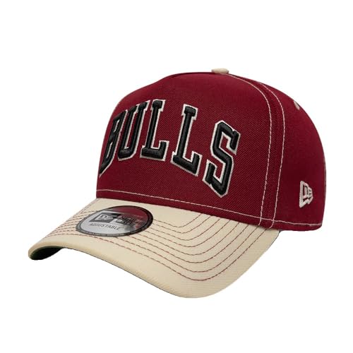 Casquette Chicago Bulls New Era A-Frame Trucker City Icon noire et rouge