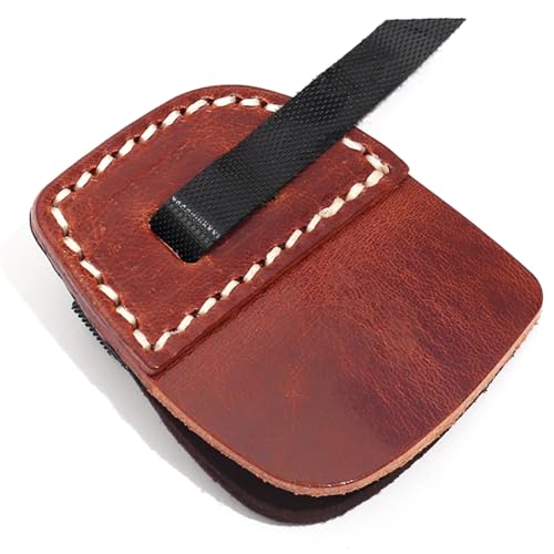 Leather 3-Finger Tab for Archery (2.83X2.44), Adjustable Protection Glove for Recurve and Barebow Archers