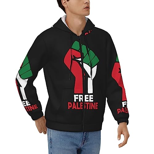 KADEUX Free Palestine Hoodies Man Women Sweatshirts Full-Zip Jacket Hooded Sweatshirt2