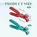 4-Piece Set Hot Plate Gripper, Stainless Steel Hot Plate Gripper Tongs, Green and Red, Heat-Resistant Kitchen Tool for Safe Handling of Hot Cookware