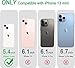 JJGoo Compatiable with iPhone 13 Mini Case Clear, Transparent Shockproof Phone Case for iPhone 13 Mini, Slim Anti-Scratch Hard PC Back Protective Cover Bumper