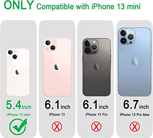 JJGoo Compatible with iPhone 13 mini Case Clear Soft Transparent Shockproof Protective Slim Thin Bumper Phone Cover for iPhone 13 mini - 5.4 inch