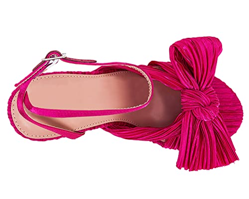 Vetaste Women's Bow Knot Heeled Sandals Bridal Wedding Open Toe Ankle Strap Chunky Heels #TOP3