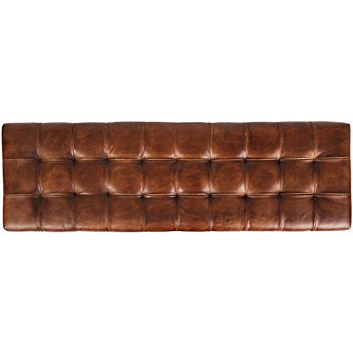 Jofran Global Archive 55''Lx17.5''Wx17.5''H Leather Bench, Saddle #TOP4