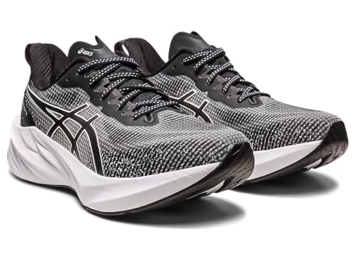 ASICS Women's NOVABLAST 3 LE Running Shoes, 8, White/Black