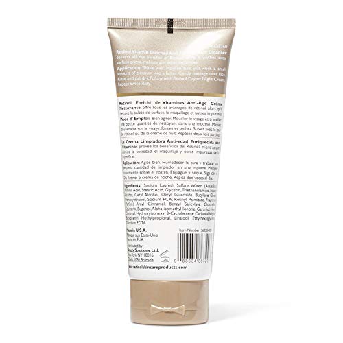 Retinol Cream Cleanser Anti-Aging – 5Oz – Daily Deep Cleansing Facial Wash Improves Skin Texture, Moisturizes, And Exfoliates For Softer Face – Renewing Vitamin A Minimizes Wrinkles And Fine Lines #TOP1