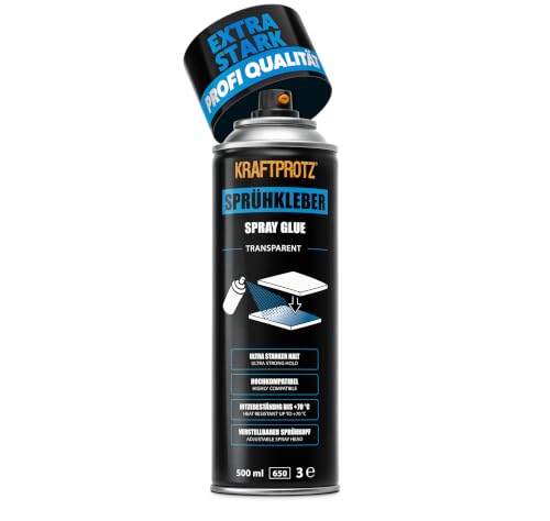 Sprühkleber 500 ml – Kraftsprühkleber Spray Kleber Schaumstoffkleber