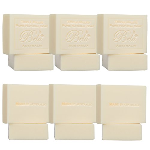Bela (12 Pack) All Natural 3.5oz French Soap Hand Bars Triple Milled Mild Bathroom Bath Moisturizing Oil