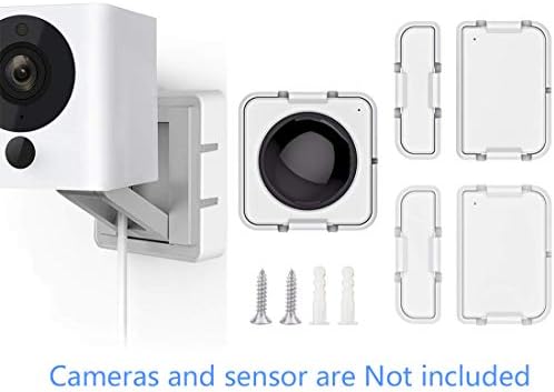 Mounting Kit for Wyze Cam V2 and Wyze Sensors Old Version 1st Gen, Semi-Permanent Solution for Mounting Wyze Camera and Sense Starter Kit, Holder for Smart Home(1 Camera Mount+1 Set of Sensor mounts)
