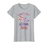 Pet Sitting Lady Dog Paw Dog Sitter Pet Watcher Pet Sitter T-Shirt