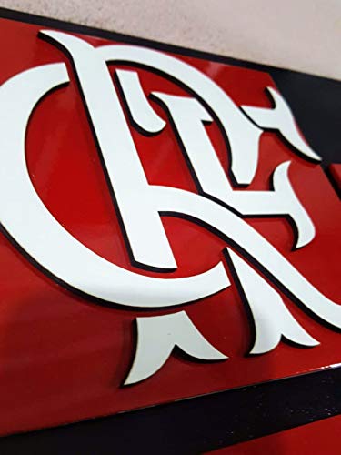 Escudo do Flamengo Símbolo Em Alto Relevo 2d 50cm Esportes