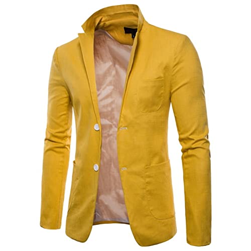 Mens Casual Cotton Blazer Sport Coat Vintage Blazer Suit Jacket Lightweight Business Jackets Slim Fit Suit Jackets2