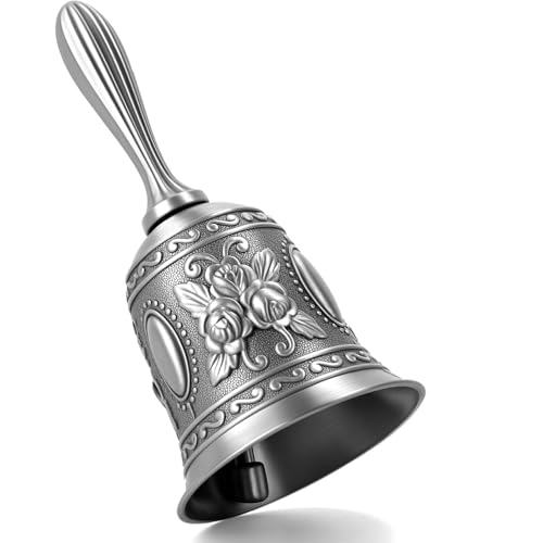 DomeStar Silver Hand Bell for Events & Parties