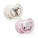 LOVI Ciuccio 3-6 Mesi, Succhietti Bimba con Tettarella in Silicone, Suggerimento dinamico, Collezione Wild Soul Girl, 2 pezzi, Rosa