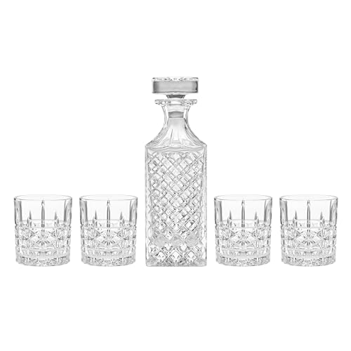 Oneida Apollo 5-Piece Whiskey Decanter...