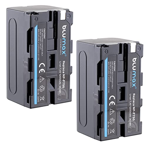 Batterie NP-F570 Blumax compatible Sony NP-F750 F550 F970 pour lampe flash