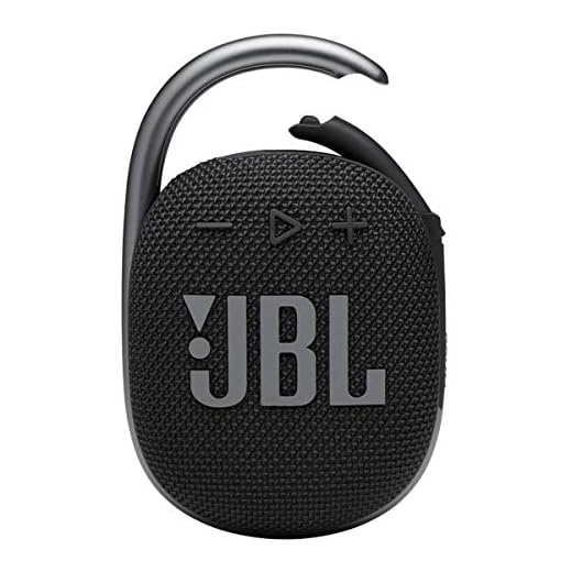 JBL Clip 4: Portable Speaker with Bluetooth, Built-in Battery, Waterproof and Dustproof Feature - Black (JBLCLIP4BLKAM)