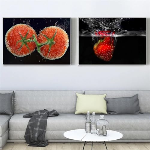 Affiche fruits rouge décoration murale cuisine et salon