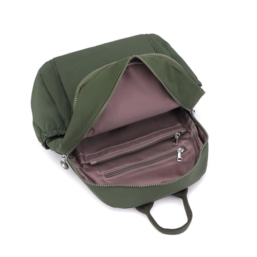 Image of Tanweibago Mini Nylon Women Backpacks,11L Small Ladies backpacks Casual Lightweight Women Shopping Travel Daypack (Army Green)