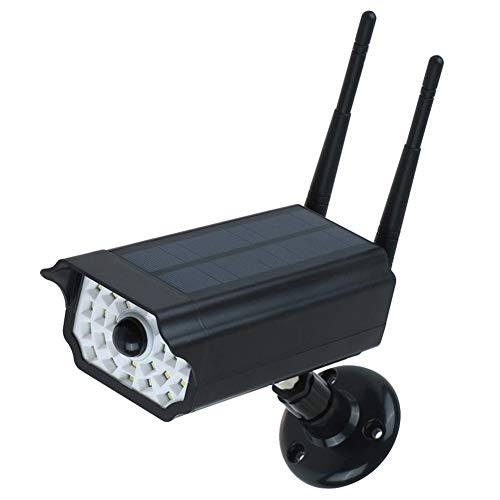 Liery Outdoor Kamera, IP66 wasserdichte Simulierte Kamera Menschliches PIR-Induktions-Solarenergie-Versorgungsmaterial Eingebaute 18650 Batterie-gefälschte Blinde