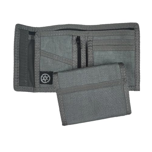 Image of Sprocket Nylon Billfold Wallet with Zippered Coin Pocket (Grey Ballistic)
