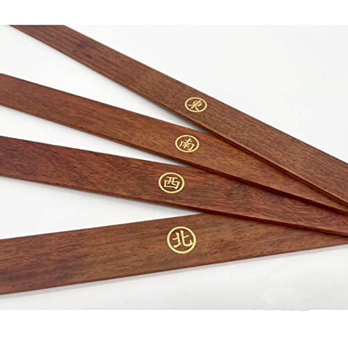 XII WY Set aus 4 Mahjong-Fliesenschiebern, Holz-Mahjong-Fliesenschieber zum Spielen von Mahjong