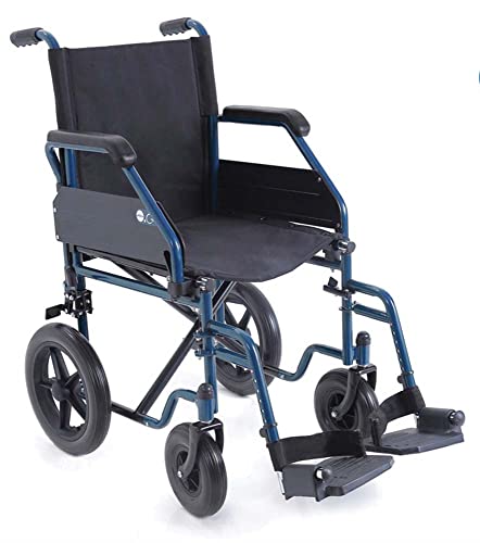 Carrozzina pieghevole Serie GO seduta 48 cm Blu Art. CP500B-48