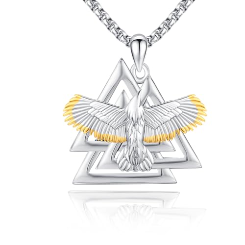 Chaîne nordique avec pendentif casque viking en argent, affirmez votre style au quotidien