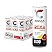 CELSIUS BCAA +Energy Sparkling Post-Workout Recovery & Hydration Drink, Blood Orange Lemonade, 12oz. Slim Can, 12 Pack