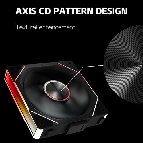 Image of Fan JM-SE 3IN1 BK 120 Fan Infinity Mirror Module Daisy-Chain 5V ARGB PWM Case Fans 120mm Triple Pack Suitable for Computer Case & CPU Cooling (Black)
