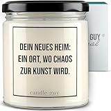candle guy Duftkerze im Glas [Brennzeit 70h] - Duft-Kerze handgemacht mit Spruch | Freches Geschenk für Frauen, Freundin, Geburtstag | 100% Sojawachs, schöne natürliche Düfte mit ätherischem Öl