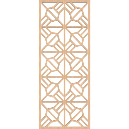 Image of Auburn Decorative Pierced Fretwork Wood Wall Panels, 13 3 /8 inchW x 34 3 /8 inchH x 3 /8 inchT, Hickory