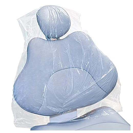 JMU Dental Half Chair Cover, Disposable Clear Plastic Sleeve Protector, Medium 24" x 27.5", Box of 225