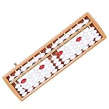 Material y tamaño: El Soroban consta de 13 tipos y 5 perlas. Consiste en un marco de plástico, cuentas y postes de bambú. Su tamaño es de 24,6 x 7 x 1,8 cm.