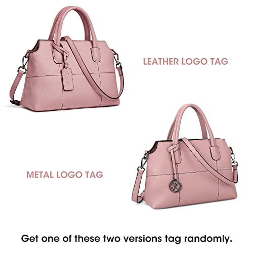 Kattee Genuine Leather Handbags for Women, Soft Hobo Satchel Shoulder Crossbody Bags Ladies Purses