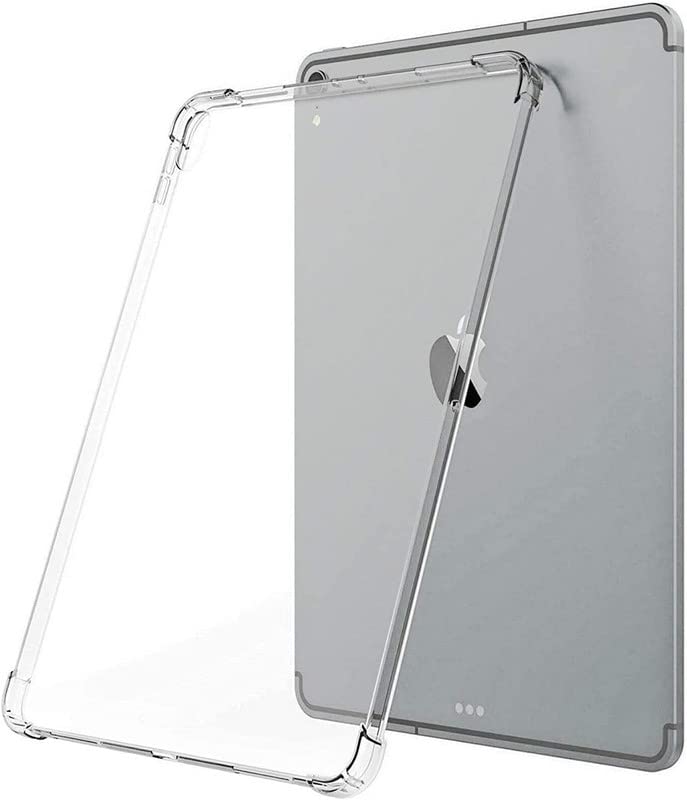 MoreFit Bumper Transparent Soft Silicon TPU Shockproof Slim Back Cover Case for iPad Air 4 (2020, 4th Gen) / iPad 10.9″ Inch