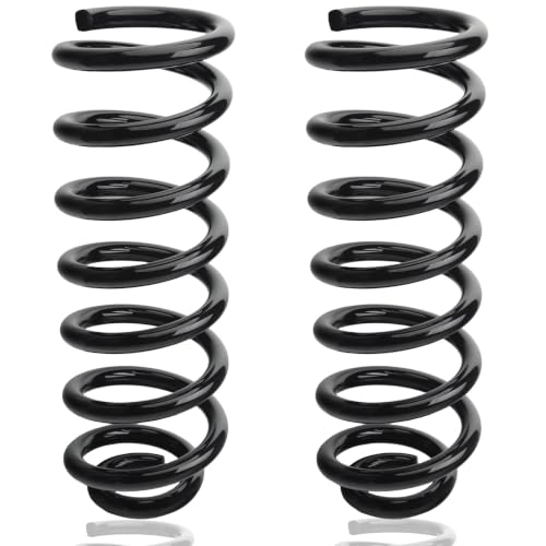 Image of Rear Heavy Duty Coil Springs for Ram 1500 2009-2018 2wd 4wd, 125% Extra Load Capacity (2250 lbs), Maintains Factory Ride Height, For Truck Towing,Black
